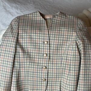 Pendleton Women's Pastel Houndstooth Blazer